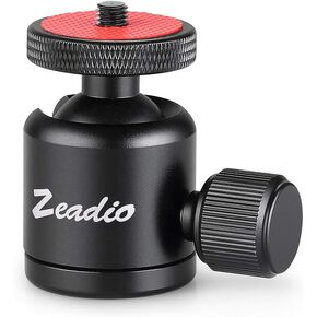 Zeadio Tripod Mini Ball Head, with 1/4" 3/8" Screw Ball Head Tripod Mount for Cameras, DSLR, Monopod, Slider, Tripod etc in Kuwait