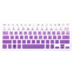 Silicone Keyboard Cover Skin Compatible with 13.3" Dell Inspiron 13 5000 7000 Series 5368 i5378 7370 7373 7368 7378 & 15.6" Dell Inspiron 15 5568 5578 7568 7570 7573 (NO Numeric Keypad) (Rainbow) in Kuwait