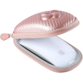 Hard Case Compatible for Apple Magic Mouse (1 2 & 3 Gen) Including Carabiner (Rose Gold) in Kuwait