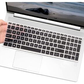 Keyboard Cover Skin for 15.6" HP ProBook 450 455 G8 G9/ProBook 650 G8/450 G10/455 G10 15.6" inch Laptop, 2023 2022 2021 New HP ProBook 15.6 Keyboard Protector Cover (Not Fit 450 455 650 G6 G7)-Clear