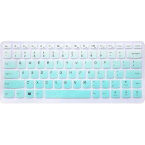 غطاء لوحة مفاتيح من السيليكون لجهاز Lenovo Yoga 710 14 بوصة، Yoga 710 15.6 بوصة 15 بوصة، Flex 4 14 بوصة، ideapad 110 14 بوصة، ideapad 310s 14 بوصة، ideapad 510s 14 بوصة (أخضر نعناعي متدرج) in Kuwait