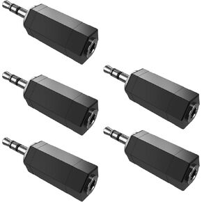 3.5mm Stereo to Mono Adapter, 2 Pack TRS Stereo Male Plug to 1/8" Mono Female Jack in Kuwait