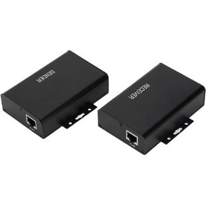 Zunate 2PCS USB HDMI KVM Extender, 1080P Ethernet Cable-Signal Extension Up to 120m,Cat6 to HDMI Receiver, USB Keyboard Mouse Support(#3) in Kuwait