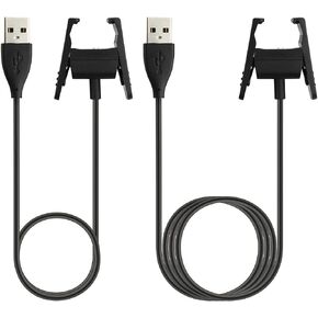 شاحن Temery Fitbit Charge 2 - قطعتان من كابل شحن USB بديل لـ Fitbit Charge 2 مع محول قاعدة حامل للكابل لساعة Fitbit Charge 2 الذكية (3.3 قدم + 1.6 قدم)... in Kuwait