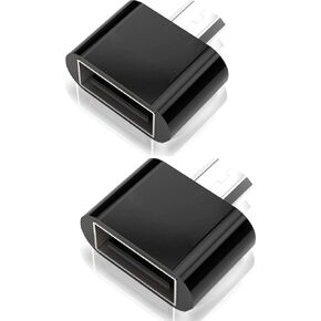 Mvpone Micro USB OTG to USB Adapter, Micro USB Male OTG to USB Female Adapter, USB On The Go Adapter 2 Pack (White) in Saudi Arabia