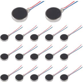 17PCS 10x2.7mm Mini Vibration Motors 1027 DC 3V Micro Mini Tiny Flat Coin Button-Type Vibrating Motors with Two Wires for Mobile Cell Phone Pager Tablet Household Appliances in Kuwait