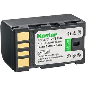 بطارية Kastar BN-VF815 بديلة لـ JVC GZ-MG177 GZ-MG177EK GZ-MG177EX GZ-MG177US GZ-MG210 GZ-MG211 GZ-MG220 GZ-MG230 GZ-MG230U GZ-MG250 GZ-MG255 GZ-MG255A GZ-MG255AC كاميرا GZ-MG255EK in Kuwait