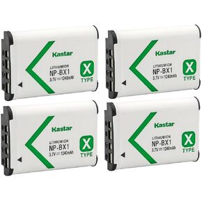 Kastar 2-Pack NP-BX1 Battery Replacement for Sony HDR-CX440, HDR-GW66, HDR-GWP88, HDR-MV1, HDR-PJ240, HDR-PJ240E, HDR-PJ270, HDR-PJ270E, HDR-PJ405, HDR-PJ410, HDR-PJ440, Vlog Camera ZV-1 Camera in Saudi Arabia