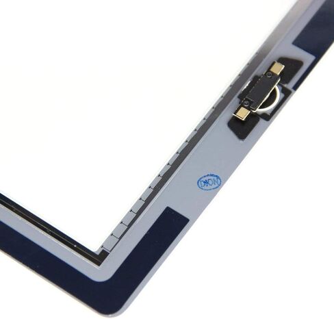 قطعة غيار للشاشة T Phael White لجهاز iPad 2 A1395 A1396 A1397، iPad2 مجموعة زجاجية أمامية تعمل باللمس - تتضمن زر الصفحة الرئيسية + حامل كاميرا + لاصق مثبت مسبقًا + مجموعة أدوات in Kuwait