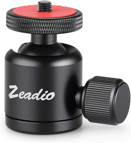 Zeadio Tripod Mini Ball Head, with 1/4" 3/8" Screw Ball Head Tripod Mount for Cameras, DSLR, Monopod, Slider, Tripod etc in Kuwait