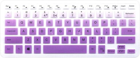 Silicone Keyboard Cover Skin Compatible with 13.3" Dell Inspiron 13 5000 7000 Series 5368 i5378 7370 7373 7368 7378 & 15.6" Dell Inspiron 15 5568 5578 7568 7570 7573 (NO Numeric Keypad) (Rainbow) in Kuwait