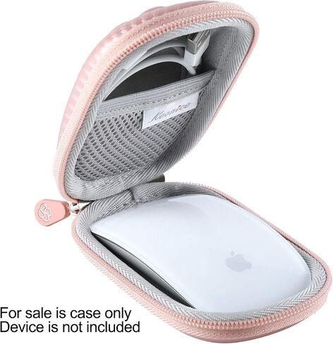 Hard Case Compatible for Apple Magic Mouse (1 2 & 3 Gen) Including Carabiner (Rose Gold) in Kuwait