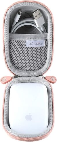 Hard Case Compatible for Apple Magic Mouse (1 2 & 3 Gen) Including Carabiner (Rose Gold) in Kuwait