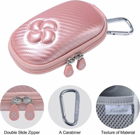 Hard Case Compatible for Apple Magic Mouse (1 2 & 3 Gen) Including Carabiner (Rose Gold) in Kuwait