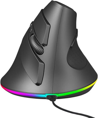 ماوس مريح سلكي عمودي مريح كبير وصامت ومستقيم ونفق رسغي مريح، فأرة بصرية سلكية هادئة للأيدي الكبيرة لأجهزة الكمبيوتر المحمول وأجهزة الكمبيوتر المحمولة وأجهزة الكمبيوتر المكتبية وآلام المعصم والتهاب المفاصل، 7200 نقطة في البوصة in Kuwait