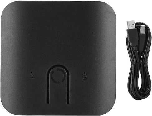 Dilwe USB2.0 Printer Switcher, 2-Port Switch Selector 2 Computers Sharing, USB Peripheral Switcher Box 2 in 1 Out Splitter for Computer with USB Data Cable in Saudi Arabia