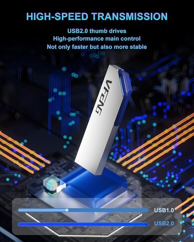 محركات أقراص فلاش USB سعة 64 جيجابايت، 5 حزم، محركات أقراص VFENG USB الإبهام USB 2.0، عصا ذاكرة القفز، محرك أقراص USB مع سلسلة مفاتيح، محرك أقراص فلاش USB للتخزين للكمبيوتر المحمول، فضي in Kuwait
