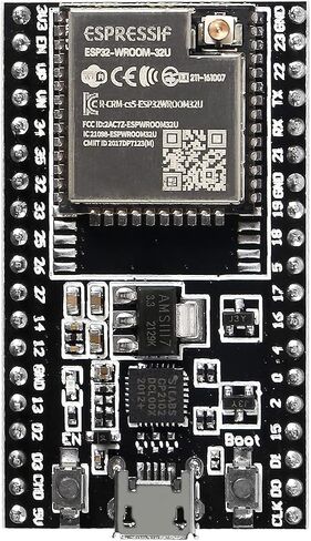 مجموعتان من اللوحة الأساسية ESP32-DevKitC لوحة تطوير ESP32 ESP32-WROOM-32DWiFi+Bluetooth المتوافقة مع IoT NodeMCU-32 مع 38Pins ESP32 Type-C USB ولوحة توسيع Micro USB in Saudi Arabia