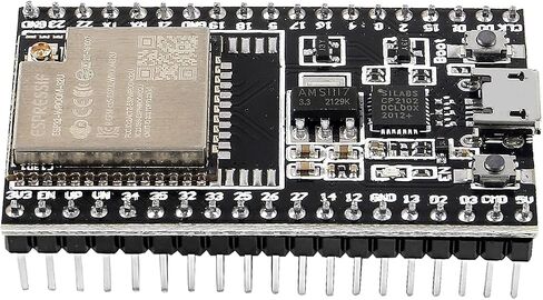 مجموعتان من اللوحة الأساسية ESP32-DevKitC لوحة تطوير ESP32 ESP32-WROOM-32DWiFi+Bluetooth المتوافقة مع IoT NodeMCU-32 مع 38Pins ESP32 Type-C USB ولوحة توسيع Micro USB in Saudi Arabia