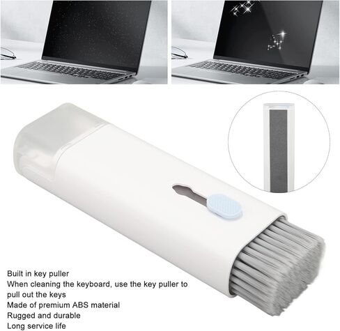 مجموعة ادوات تنظيف الكترونية 7 في 1، اداة تنظيف متعددة الوظائف، راس متدفق عالي الكثافة قابل للازالة مع اداة سحب مفاتيح لسماعات الاذن والكيبورد واللابتوب والجوال in Kuwait