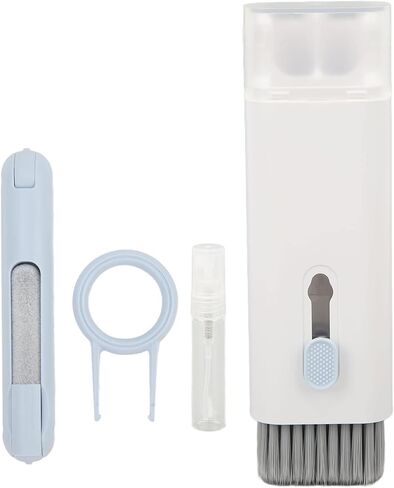 مجموعة ادوات تنظيف الكترونية 7 في 1، اداة تنظيف متعددة الوظائف، راس متدفق عالي الكثافة قابل للازالة مع اداة سحب مفاتيح لسماعات الاذن والكيبورد واللابتوب والجوال in Kuwait