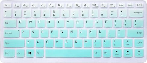 غطاء لوحة مفاتيح من السيليكون لجهاز Lenovo Yoga 710 14 بوصة، Yoga 710 15.6 بوصة 15 بوصة، Flex 4 14 بوصة، ideapad 110 14 بوصة، ideapad 310s 14 بوصة، ideapad 510s 14 بوصة (أخضر نعناعي متدرج) in Kuwait