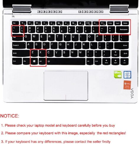 غطاء لوحة مفاتيح من السيليكون لجهاز Lenovo Yoga 710 14 بوصة، Yoga 710 15.6 بوصة 15 بوصة، Flex 4 14 بوصة، ideapad 110 14 بوصة، ideapad 310s 14 بوصة، ideapad 510s 14 بوصة (أخضر نعناعي متدرج) in Kuwait