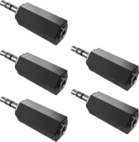 3.5mm Stereo to Mono Adapter, 2 Pack TRS Stereo Male Plug to 1/8" Mono Female Jack in Kuwait
