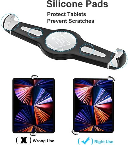 حامل كمبيوتر لوحي كبير لمقعد السيارة للشاحنة، حامل لوحي بمسمار على أرضية السيارة شديد التحمل من Aozcu مع ذراع معقوفة قوي، حامل على أرضية السيارة لجهاز iPad Pro 12.9 11 Air، Galaxy Tab، السطح، جهاز لوحي مقاس 9.7-14.5 بوصة in Kuwait