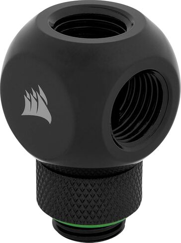 Corsair Hydro X Series 90° Rotary Adapter Twin Pack, Black, Model Number: CX-9055009-WW in Saudi Arabia