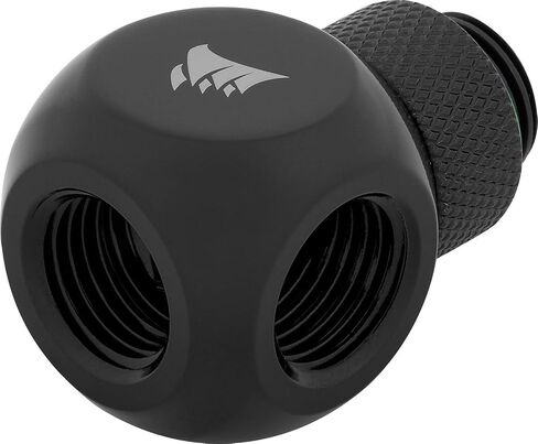 Corsair Hydro X Series 90° Rotary Adapter Twin Pack, Black, Model Number: CX-9055009-WW in Saudi Arabia