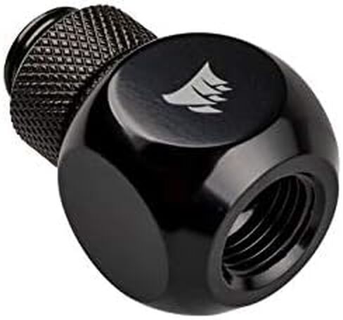 Corsair Hydro X Series 90° Rotary Adapter Twin Pack, Black, Model Number: CX-9055009-WW in Saudi Arabia