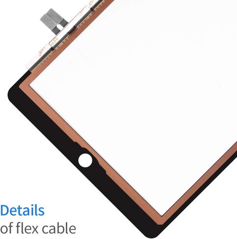 استبدال الشاشة لجهاز iPad 9.7 بوصة 2018 (A1893 A1954) /iPAD 6 الجيل السادس من لوحة زجاجية أمامية تعمل باللمس مع زجاج مقسى + مجموعة أدوات إصلاح (بدون زر الصفحة الرئيسية) (أسود) in Saudi Arabia