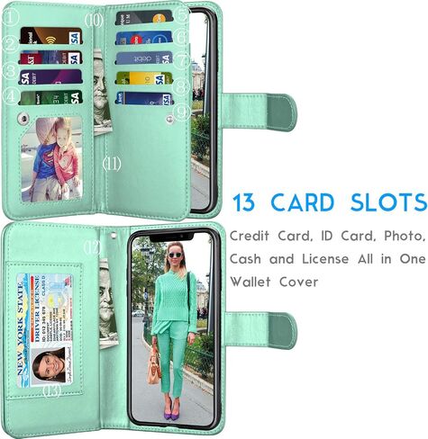 حافظة محفظة Tekcoo لهاتف iPhone 11 Pro Max (6.5 بوصة) فاخرة [حافظة صلبة مغناطيسية قابلة للفصل] حامل فتحات بطاقة الائتمان لبطاقة الهوية وحقيبة حمل غطاء فوليو من جلد البولي يوريثان مع حزام - رخام in Saudi Arabia