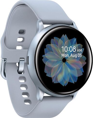 Samsung Galaxy Watch Active 2 (40mm, GPS, Bluetooth) Smart Watch with Advanced Health Monitoring, Fitness Tracking, and Long Lasting Battery, Silver, SM-R830NZSCXAR (Renewed) in Saudi Arabia