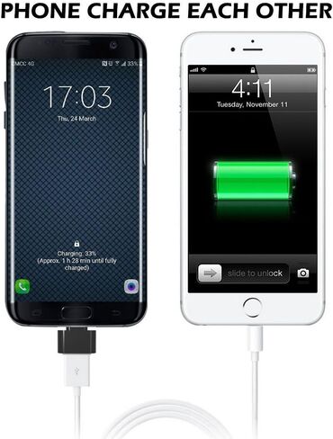 محول Mvpone Micro USB OTG إلى USB، محول Micro USB ذكر OTG إلى USB أنثى، محول USB On The Go 2 حزمة (أبيض) in Saudi Arabia