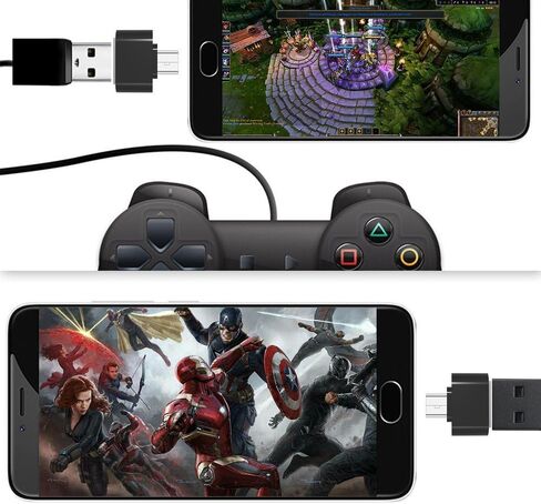 محول Mvpone Micro USB OTG إلى USB، محول Micro USB ذكر OTG إلى USB أنثى، محول USB On The Go 2 حزمة (أبيض) in Saudi Arabia