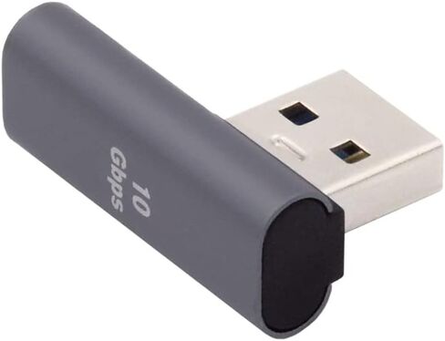 NFHK USB-C نوع C أنثى 90 درجة بزاوية أسفل إلى USB 3.0 محول بيانات ذكر لسطح المكتب المحمول in Kuwait