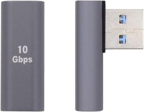 NFHK USB-C نوع C أنثى 90 درجة بزاوية أسفل إلى USB 3.0 محول بيانات ذكر لسطح المكتب المحمول in Kuwait