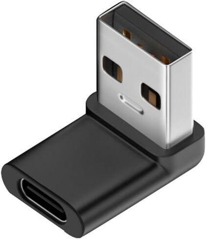 NFHK USB-C Type C Female 90 Degree Down Angled to USB 3.0 A Male Data Adapter for Laptop Desktop in Kuwait