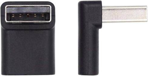 NFHK USB-C Type C Female 90 Degree Down Angled to USB 3.0 A Male Data Adapter for Laptop Desktop in Kuwait