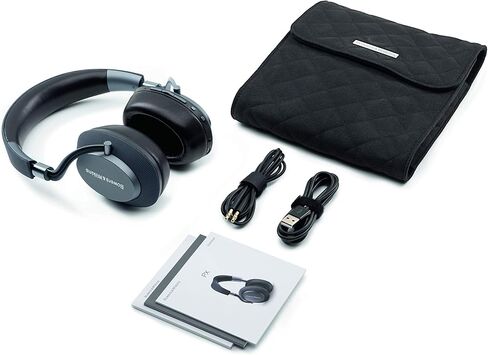 سماعات الرأس Bowers & Wilkins Px7 S2 فوق الأذن (موديل 2022) - إلغاء الضوضاء المتقدم الجديد كليًا، تعمل مع تطبيق موسيقى B&W Android/iOS، نحيفة وخفيفة الوزن، تشغيل لمدة 7 ساعات بشحن سريع لمدة 15 دقيقة، أزرق in Kuwait