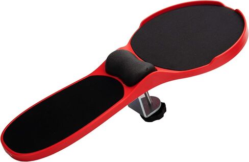 Mind Reader Portable Wrist Rest, Memory Foam Ergonomic Support for Arm, Integrated Mouse Pad, Clamps to Desk, Plastic, Black in Saudi Arabia