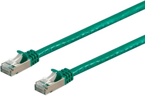 Monoprice Cat7 Ethernet Network Patch Cable - 10 feet - Green | 26AWG, Shielded, (S/FTP) - Entegrade Series in Saudi Arabia