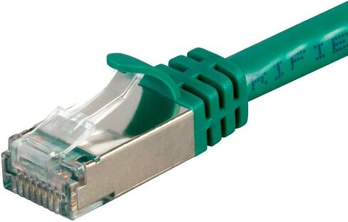 Monoprice Cat7 Ethernet Network Patch Cable - 10 feet - Green | 26AWG, Shielded, (S/FTP) - Entegrade Series in Saudi Arabia