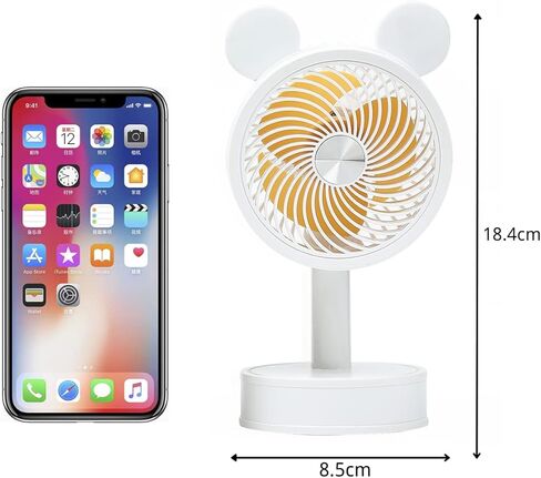 Orapink Handheld Fan, Personal Small Cooling USB Fan, Desktop Fan, Powered by Rechargeable Battery, Suitable for Desktop Home Outdoor in Kuwait