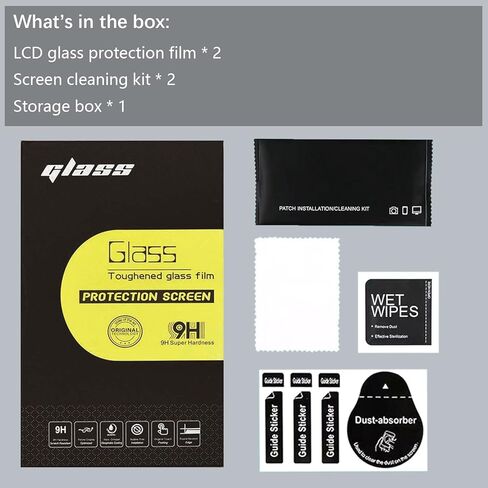 【2-Pack】Glass Screen Protector Film for Canon EOS RP M50 / M50 II / M100 / M6 Mark II / M6 Cameras, 0.3mm Ultra-Thin Tempered Glass, 9H Hardness, 2.5D Round Edges, Anti-Scrach Anti-Fingerprint Anti-Dust in Kuwait