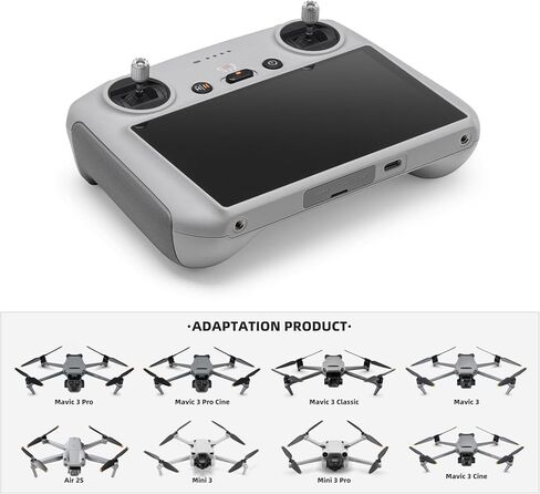 RC الرسمي - جهاز تحكم عن بعد ذكي لـ DJI Mavic 3 Pro/Mavic 3 Classic/Mavic 3/Mini 3/Mini 3 Pro، نقل فيديو 15 كم O3+، عمر بطارية طويل جدًا 4 ساعات، شاشة FHD 5.5 بوصة، تحكم سلس in Saudi Arabia