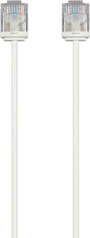 Monoprice Cat6 Ethernet Patch Cable - Snagless, 550MHz, UTP, 32AWG, 3 Feet, White - Micro SlimRun Series in Kuwait