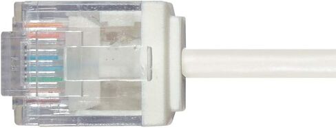 Monoprice Cat6 Ethernet Patch Cable - Snagless, 550MHz, UTP, 32AWG, 3 Feet, White - Micro SlimRun Series in Kuwait